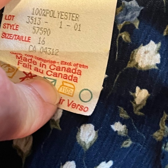 JESSICA – Vintage Floral Culotte Skirt – Size 16 - Picture 4 of 5